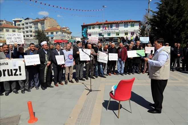 Yeni Zelanda´daki terör saldırısı Develi´de protesto edildi 