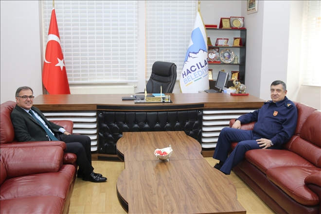 Garnizon Komutanı Teke´den Başkan Özdoğan´a ziyaret 