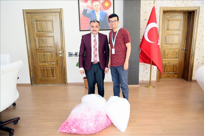 Hastane personelinden geri dönüşüme destek 