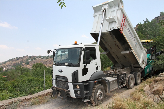 Talas Harman Mahallesinde Asfalt Çalışması 
