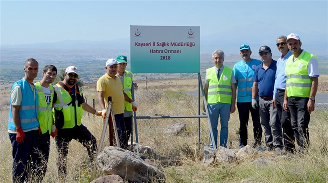 Kayseri Sağlık Müdürlüğü Hatıra Ormanına Sahip Çıkıyor
