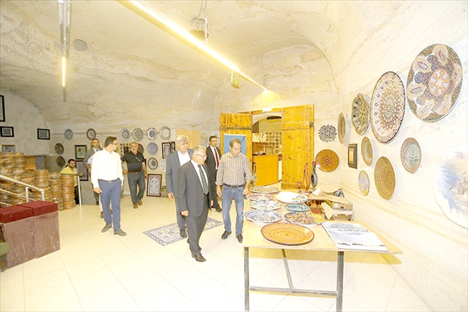 Başkan Büyükkılıç yeraltı müzesinde 