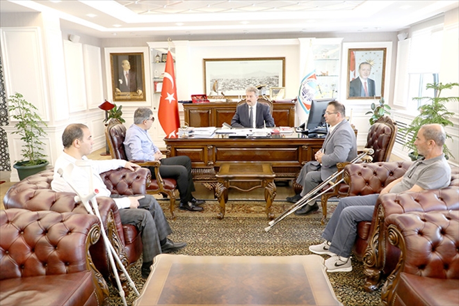 MELİKGAZİ´DEN BEDENSELENGELLİLER SPOR KULÜBÜNE DESTEK