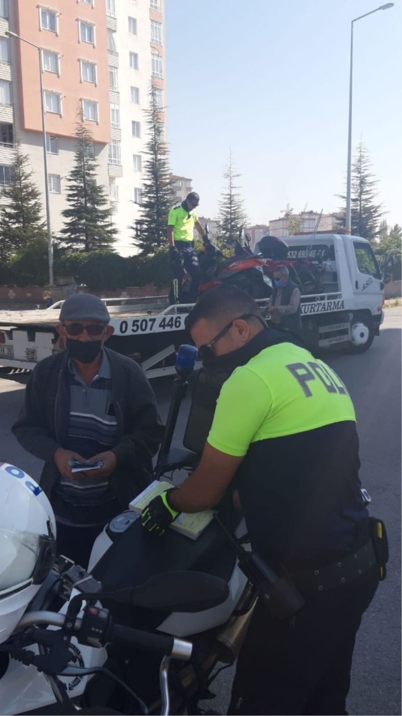 Kayseri polisinden motosiklet denetimi
