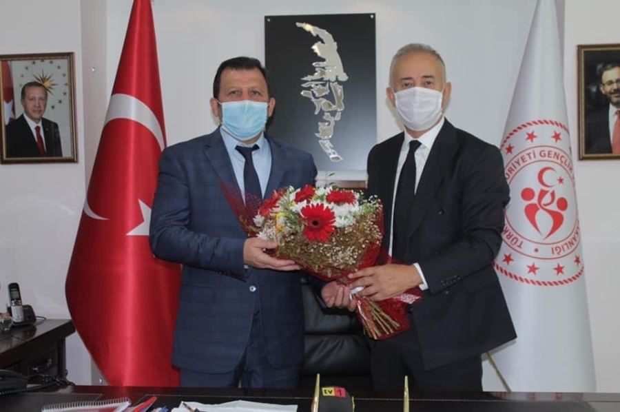  Soykarcı’dan, Gençlik ve Spor İl Müdürü Kabakcı’ya ziyaret