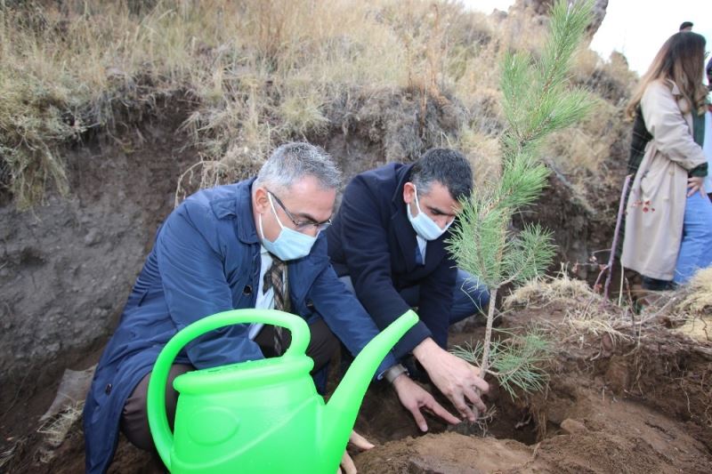 Hacılar’da bin 100 fidan toprakla buluştu
