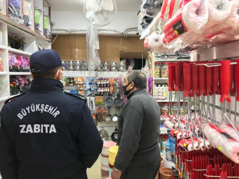 Büyükşehir Zabıta ekiplerinden sıkı denetim
