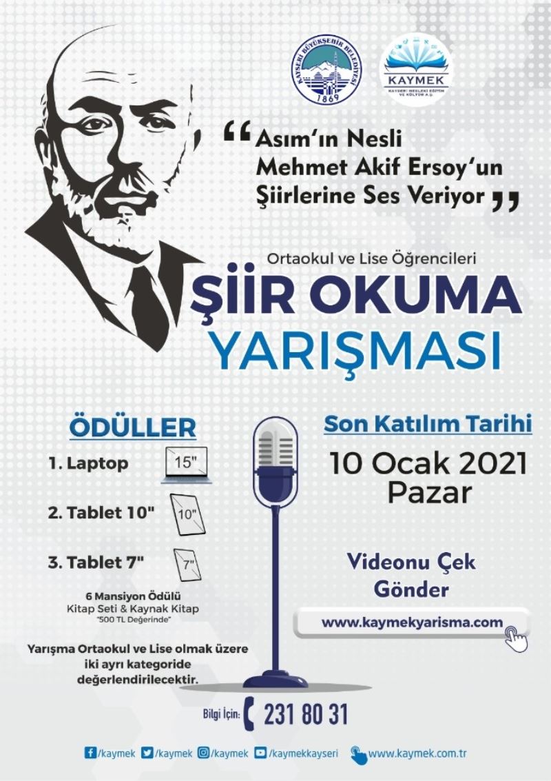 Büyükşehir Belediyesi KAYMEK’ten anlamlı yarışma
