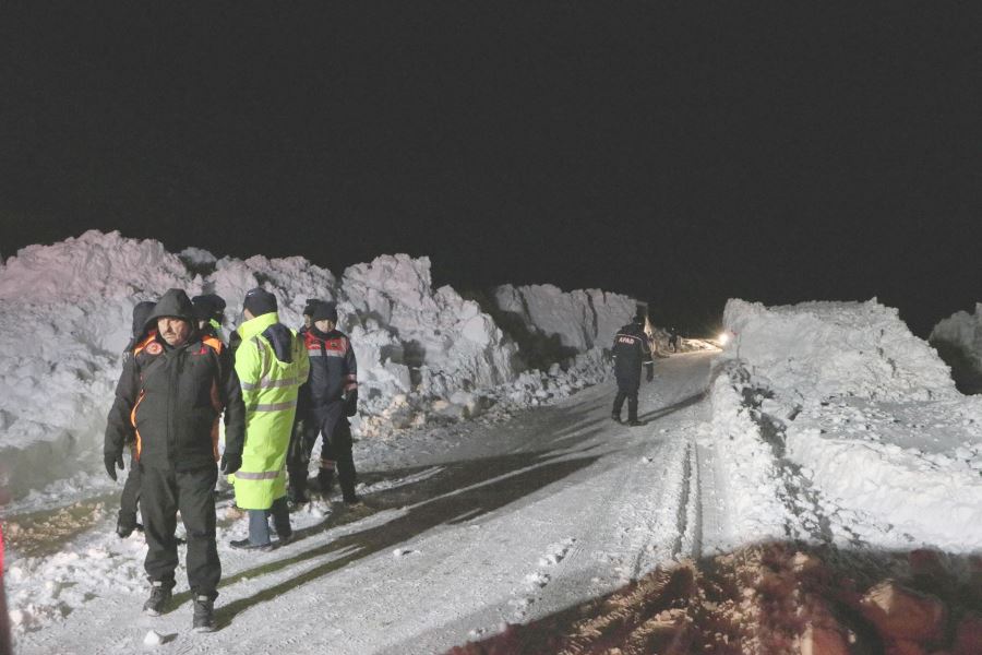 Kayseri’de çığ düşen bölgede çalışmalar tamamlandı