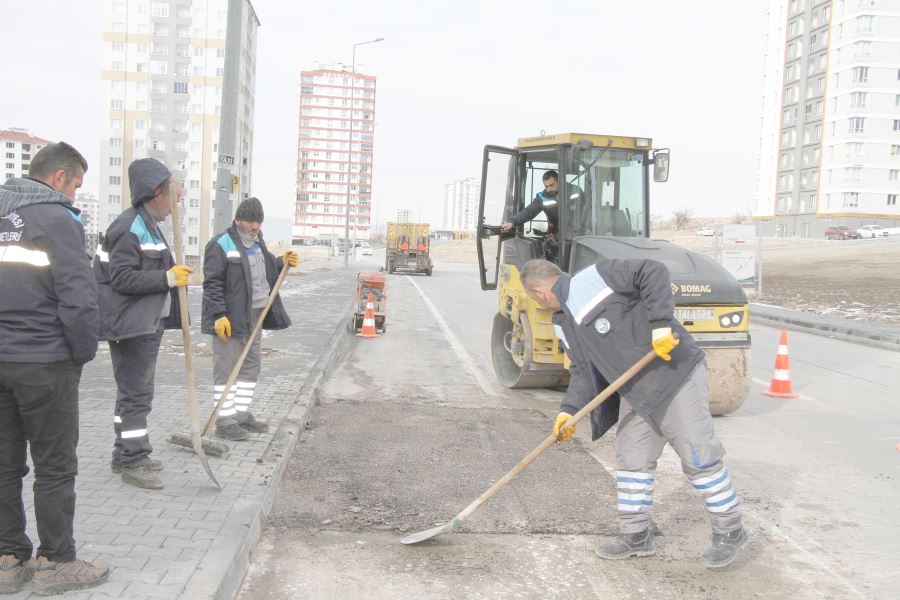 Talas’ta yaz kış asfalt 