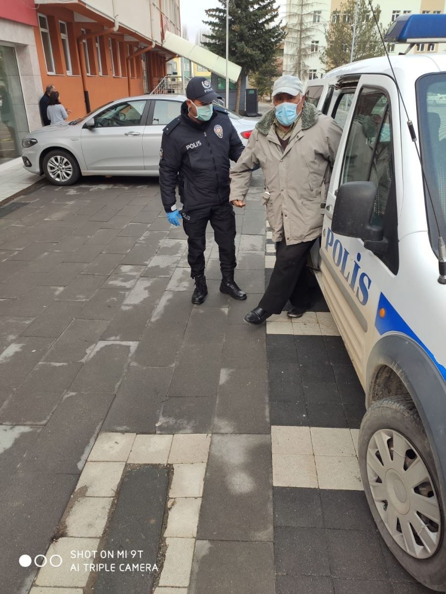 Polis ekiplerinden yaşlılara kesintisiz hizmet