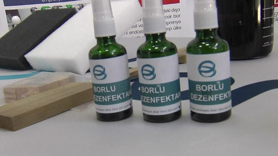 bor madeniyle  dezenfektan üretiliyor