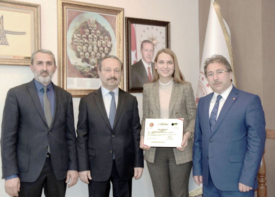 Yahyalı Devlet Hastanesine “Sıfır Atık Belgesi” Verildi