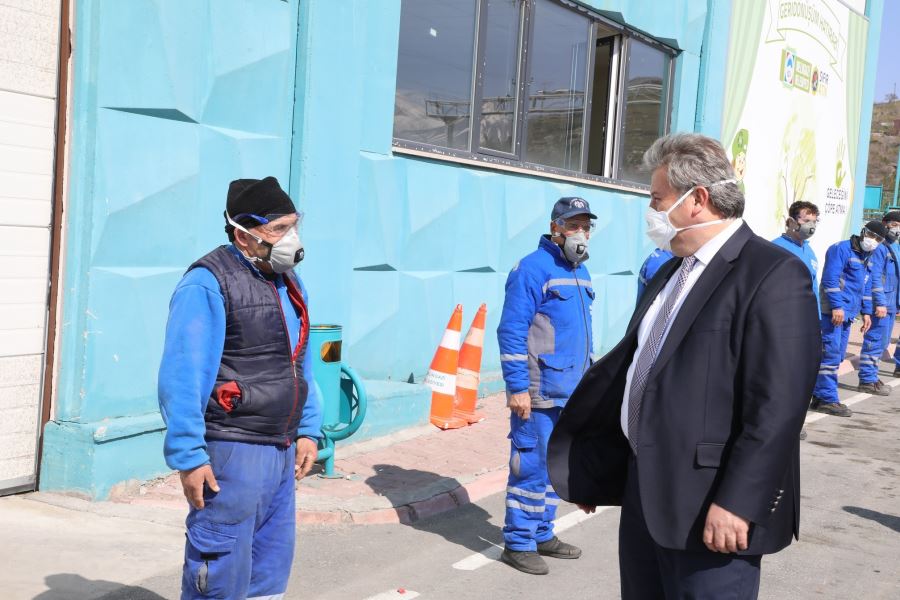  Melikgazi geri dönüşüm tesisinde çalışmalar tüm hızıyla devam ediyor