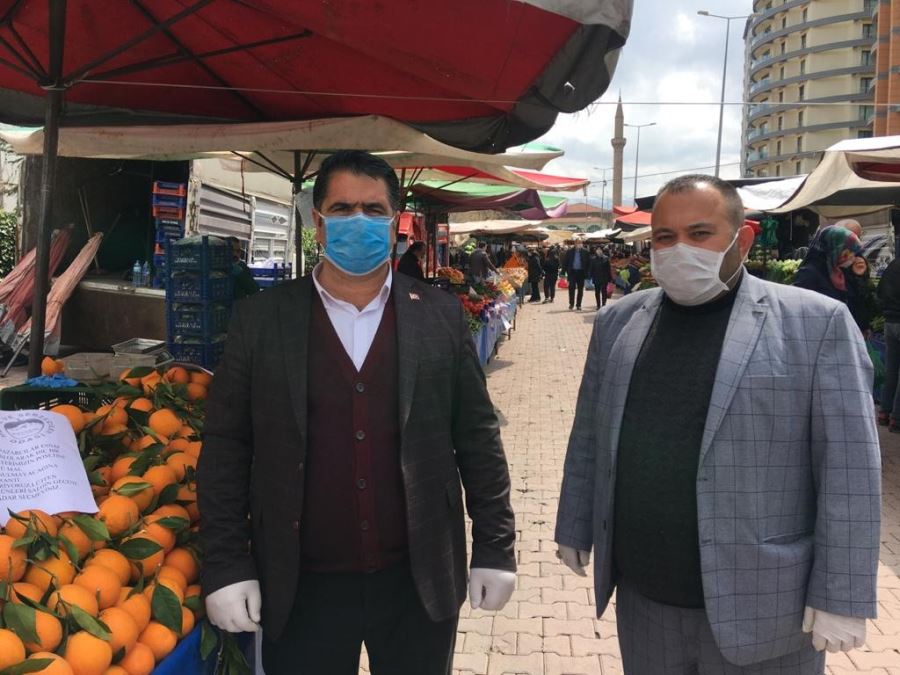 semt pazarlarında korona virüs önlemleri alındı