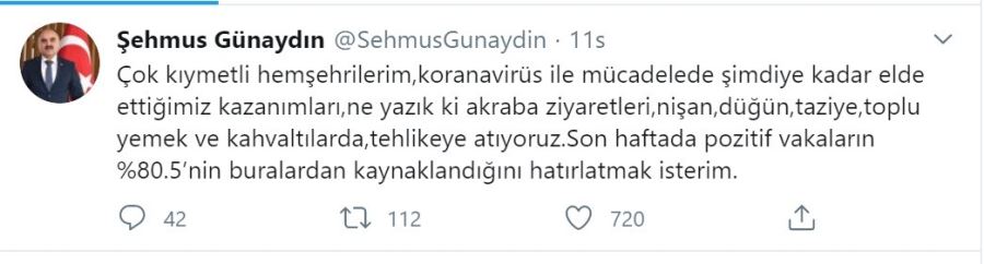 Vali Günaydın twitter