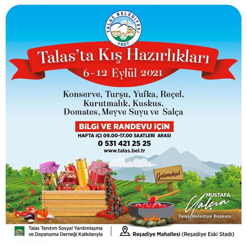 Talas’ta kış hazırlıkları başlıyor
