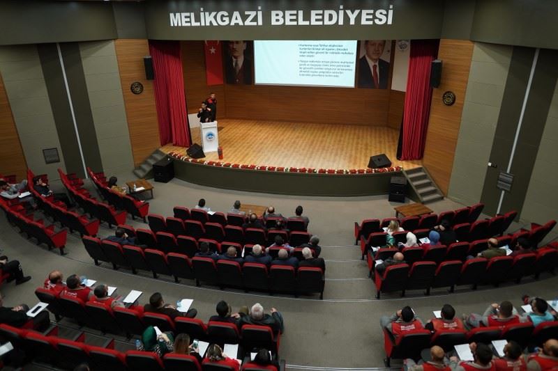 Melikgazi personeline yangın eğitimi
