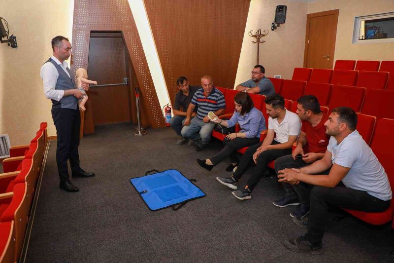Talas personeline ilk yardım eğitimi
