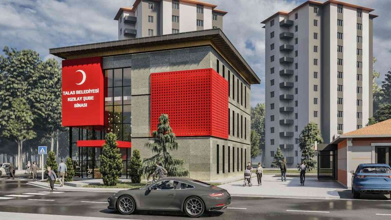 Talas Belediyesi’nden Kızılay’a yeni bina
