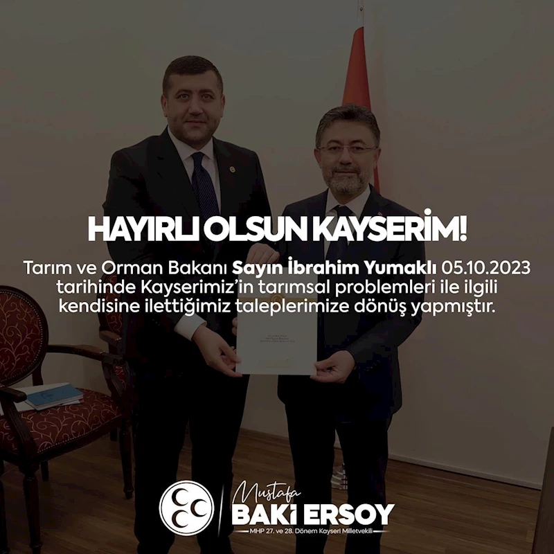Ersoy’dan 3 müjde
