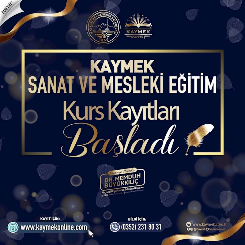 KAYMEK’in Bahar Dönemi Kurs kayıtları başladı

