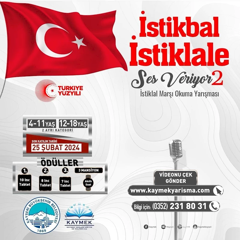 İstiklal Marşı Okuma Yarışması’na başvuru için son günler
