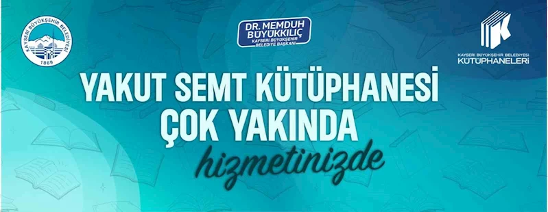 Büyükşehir’in 13’üncü kütüphanesi yolda
