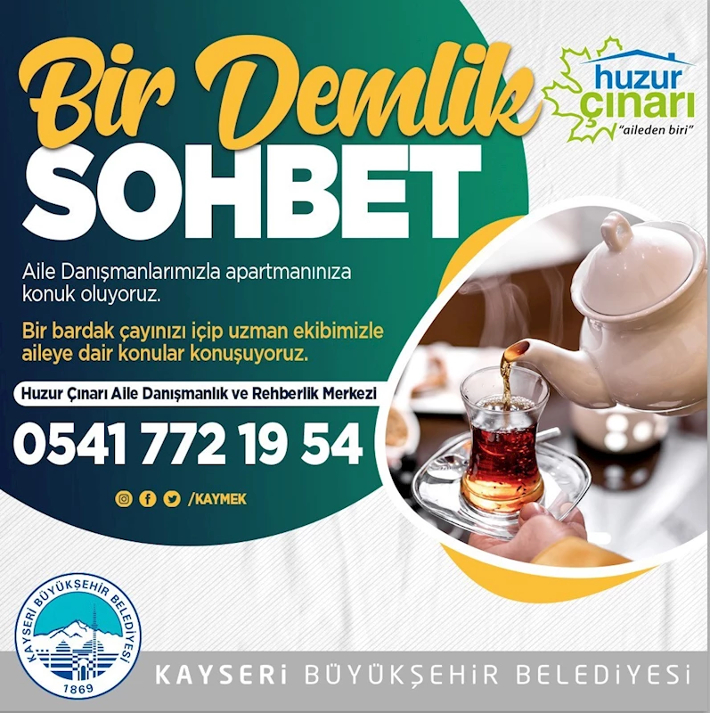 Büyükşehir KAYMEK, ‘Bir Demlik Sohbet’ ile evlere konuk oluyor
