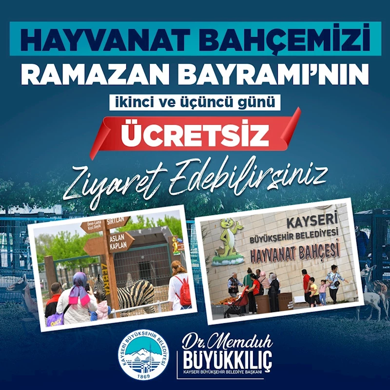 Bayramda hayvanat bahçesi ücretsiz
