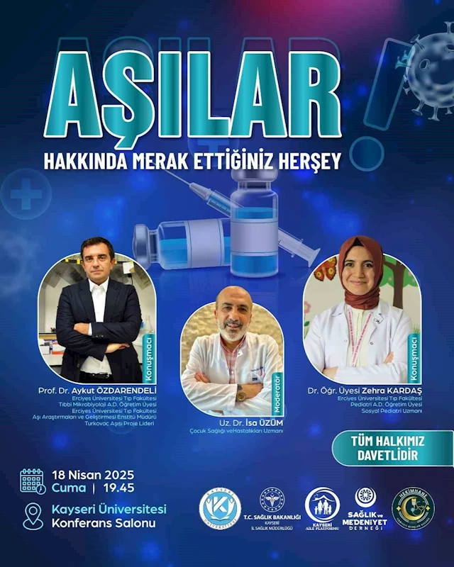 Aşılar; Kayseri Üniversitesi’nde masaya yatırılacak

