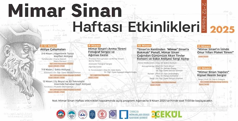 Valilik ve büyükşehirden Mimar Sinan Haftası etkinlikleri
