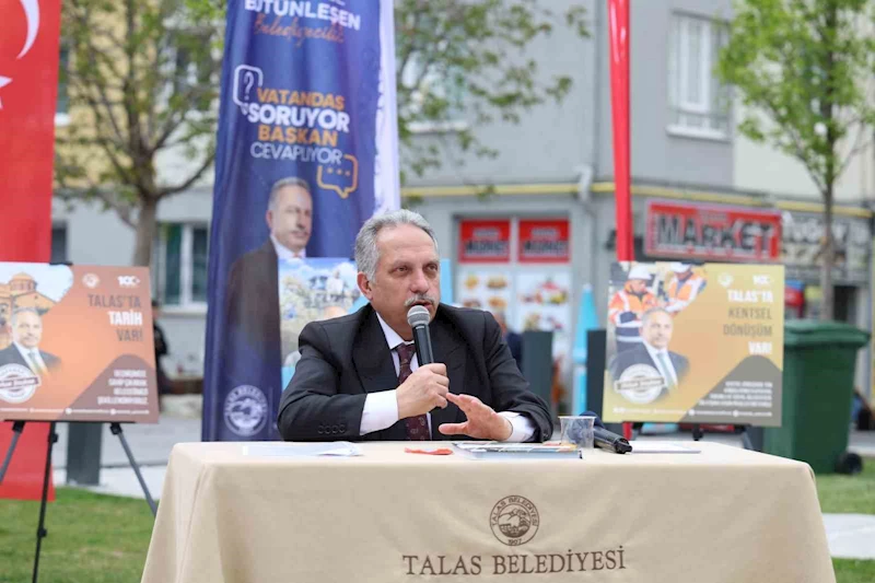 Talas’ta vatandaş soruyor, Başkan Yalçın Dedeoğlu Parkı’nda cevaplıyor
