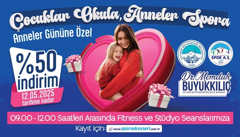 Büyükşehir Spor A.Ş.’den Anneler Günü sürprizi: ‘Çocuklar Okula, Anneler Spora’
