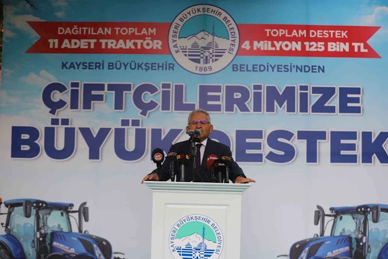 Kayseri büyükşehir’den çiftçiye ve üreticiye 6 yılda dev destek
