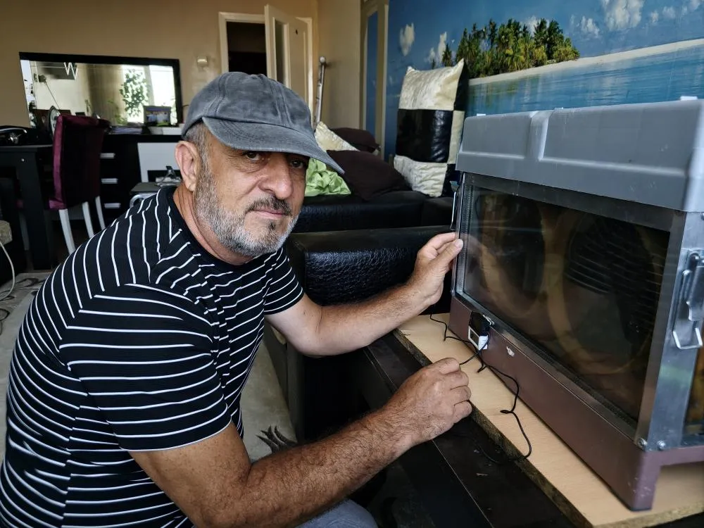 Bu düzenek görenleri şaşırtıyor; Vızır vızır çalışan arılar 15. kata bal götürüyor